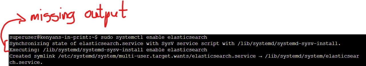 Elasticsearch enabled