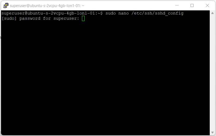 ssh config 1